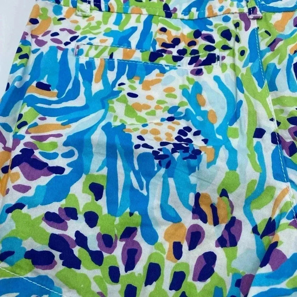 Lilly Pulitzer Womens Shorts The Callahan Short Size 00 Multicolor Blue Green - Picture 4 of 7